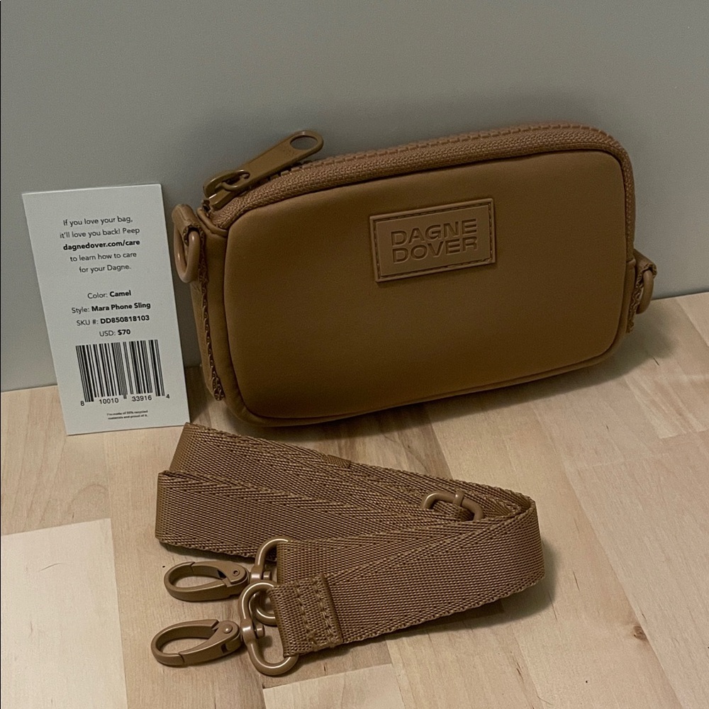 Dagne Dover Mara Phone Sling in Camel